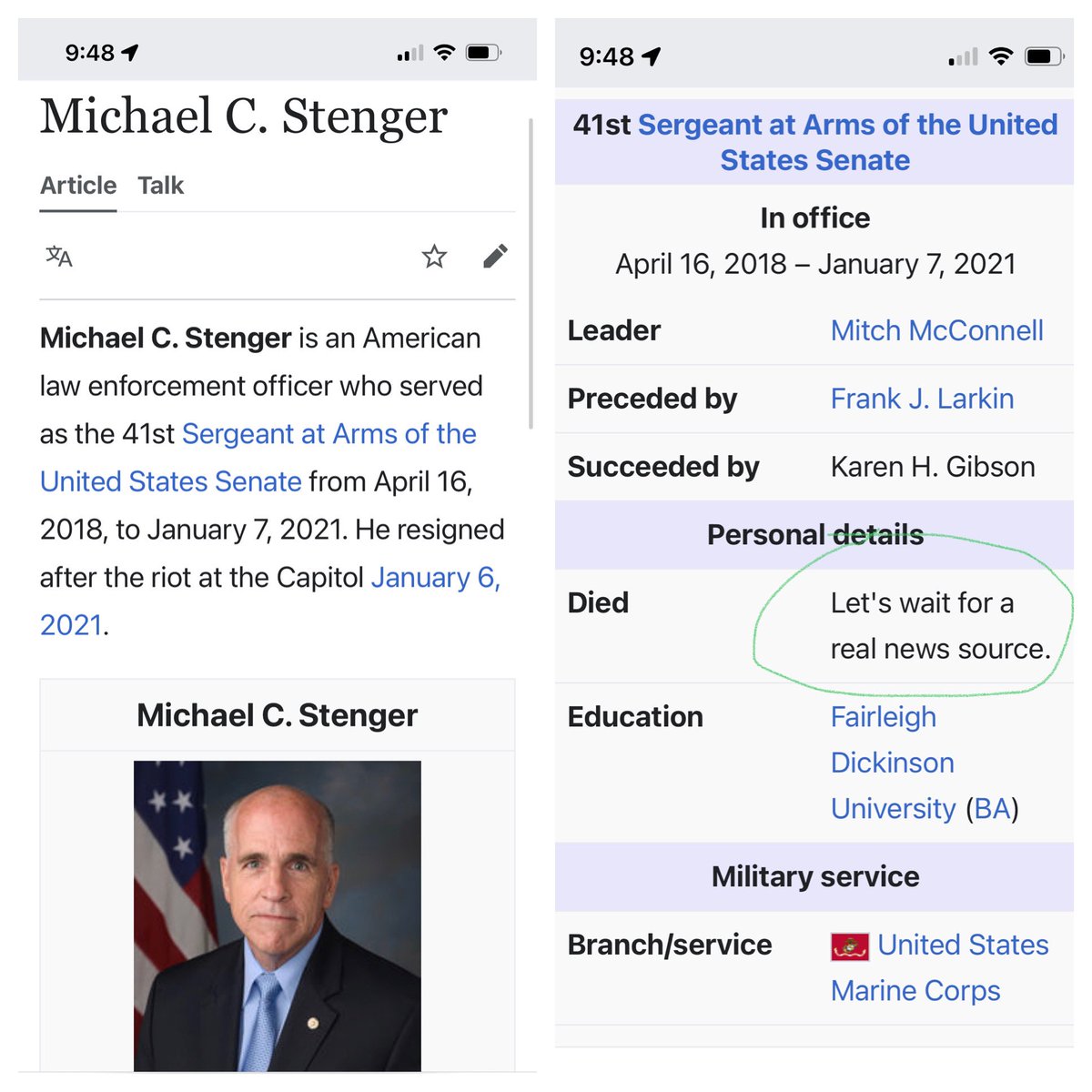 ijustlaugh86's tweet photo. @ChadPergram @yashar Gotta love Wikipedia 🤣 https://t.co/R1RGMXvczG