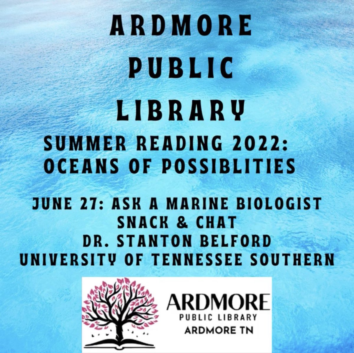 Sharing marine biology with the local libraries #Ardmore #MarineScience