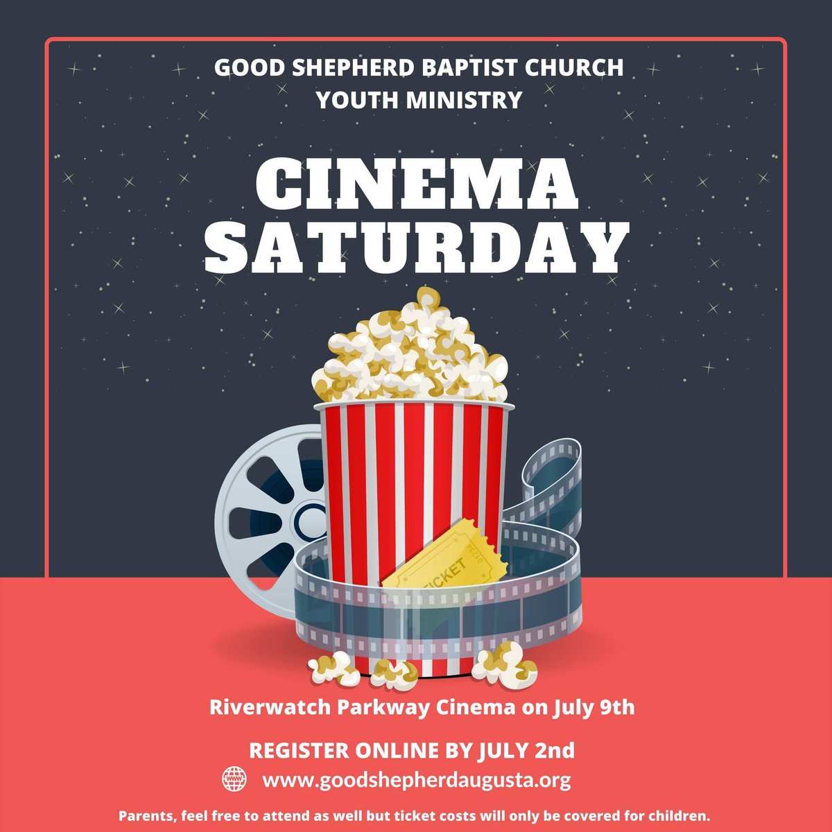 gsbcaug's tweet image. Next month is Youth month and we are starting off with Cinema Saturday on July 9th. Register by July 2nd to attend. You don't want to miss!!! eventbrite.com/e/youth-cinema…
