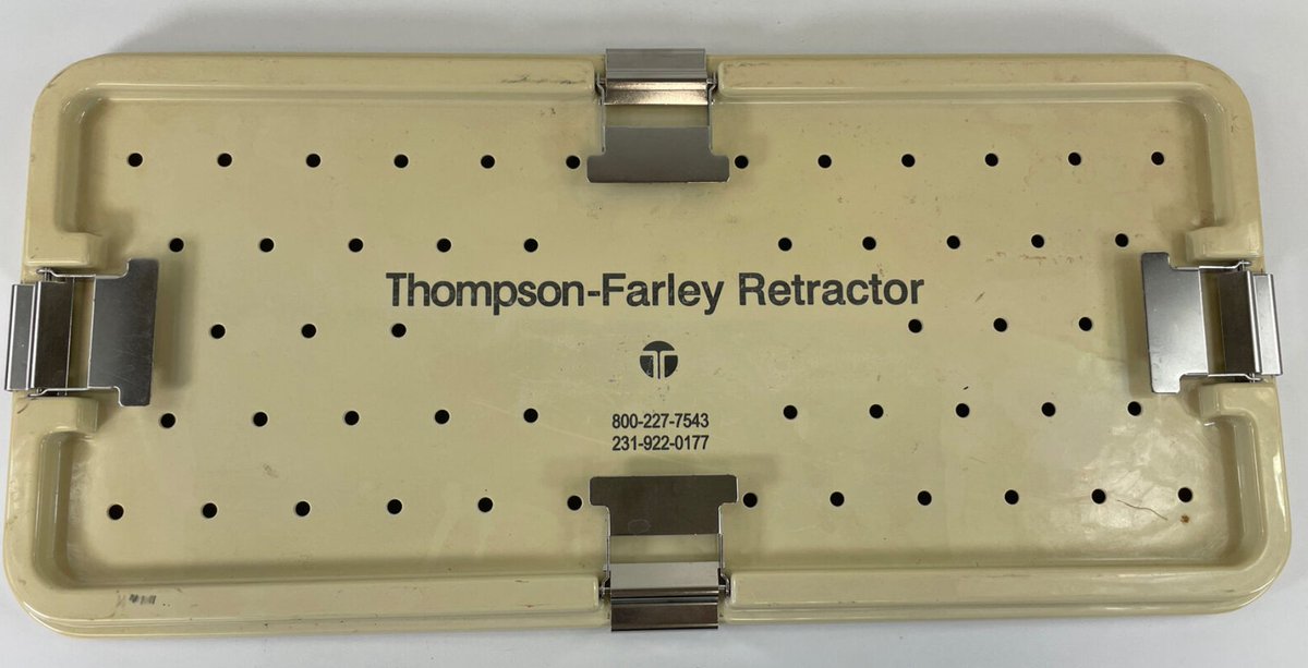 Albert Farley (Brigham '50), served in Korea, and returned to Michigan to practice. He built prototype, retractor systems for anterior spine surgery - which his son further developed leading to the purchase of @ThompsonSurg. bit.ly/3yrlldm