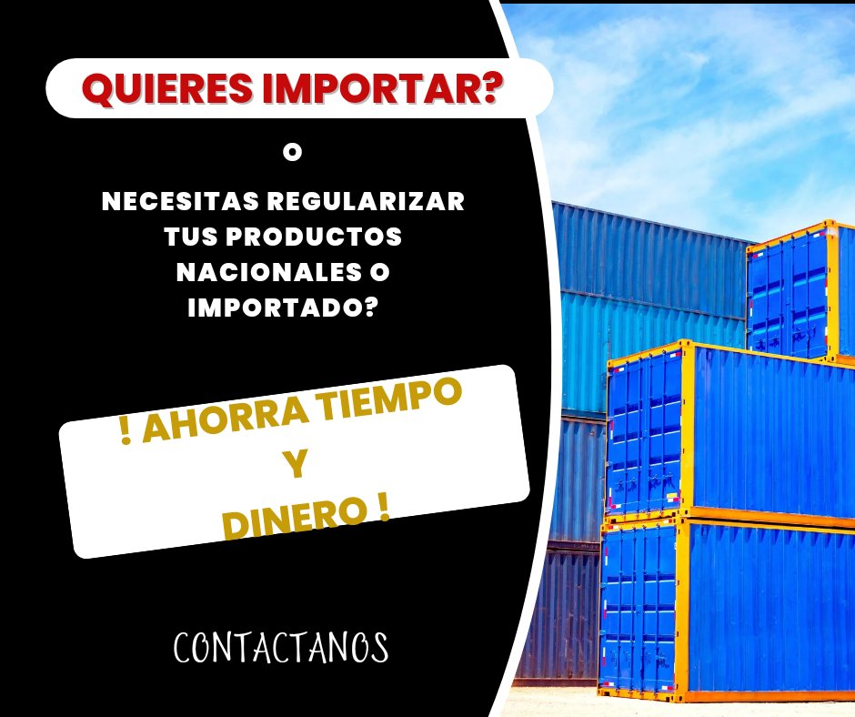 MPAConsultFP's tweet photo. Abogados especialistas en aduanas, comercio exterior y asuntos Regulatorios para la legalización de productos nacionales e importados.
Importa con nosotros de forma segura! ASESORIA GRATUITA https://t.co/mJNTaYZhx4 o 04147522198 https://t.co/oh5O7TgxNX