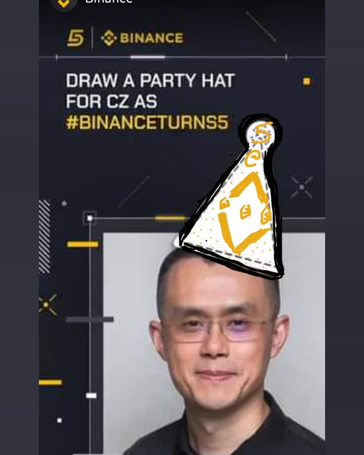 RamosGson's tweet photo. 🍻🍜
#BinanceTurns5 #CZBdayHat https://t.co/wpk5MIIDGO