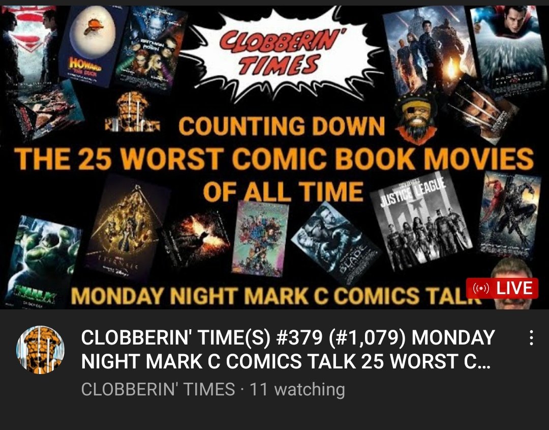 GNinjuh's tweet photo. 👊CLOBBERIN TIME(S)👊 #0379  (#1,079) 
MONDAY NIGHT MARK C COMICS TALK: 

With Our Clobby @BenJGrimm64 

IN HONOR OF A TRUE FRIEND &amp; FAN💪🏾
#MarkC
#ComicsTalk
#ClobberinTimes

CLOBBERIN' 🔧es
@antiderivative1
@CK_P
@MarcDwithaC 
#PhantomStranger
https://t.co/UydnhRN8SB https://t.co/gPXhoKPj0d
