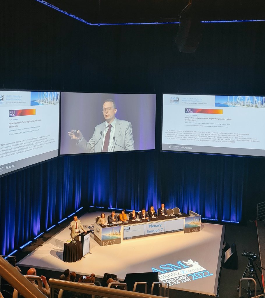 Non-oncological outcomes post radical prostatectomy in the spotlight. Penile shortening is not a myth! Thanks for another great talk @SexHealthMD #USANZurology #USANZ22 #AUA #BJUI