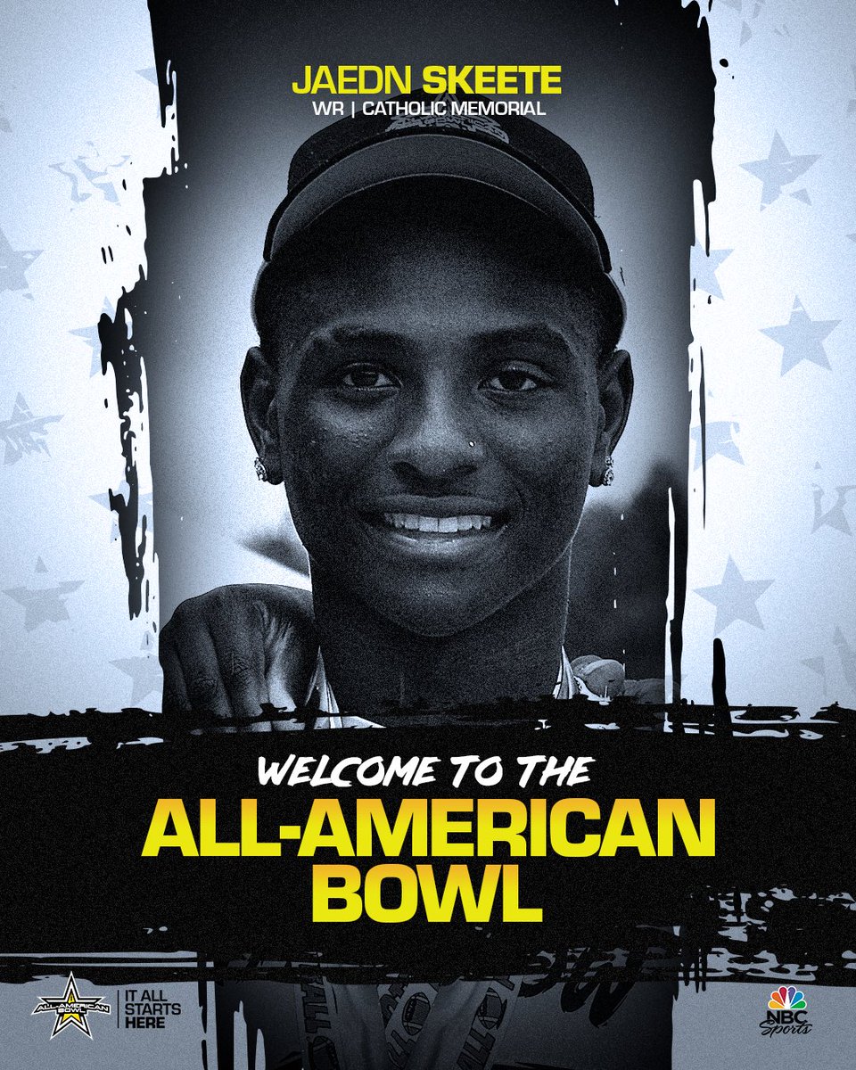 Massachusetts Make Some Noise 👏 WR Jaedn Skeete (@jaedn7) has accepted his invitation to the 2023 All-American Bowl. #ForBoston 🦅 #AllAmericanBowl 🇺🇸