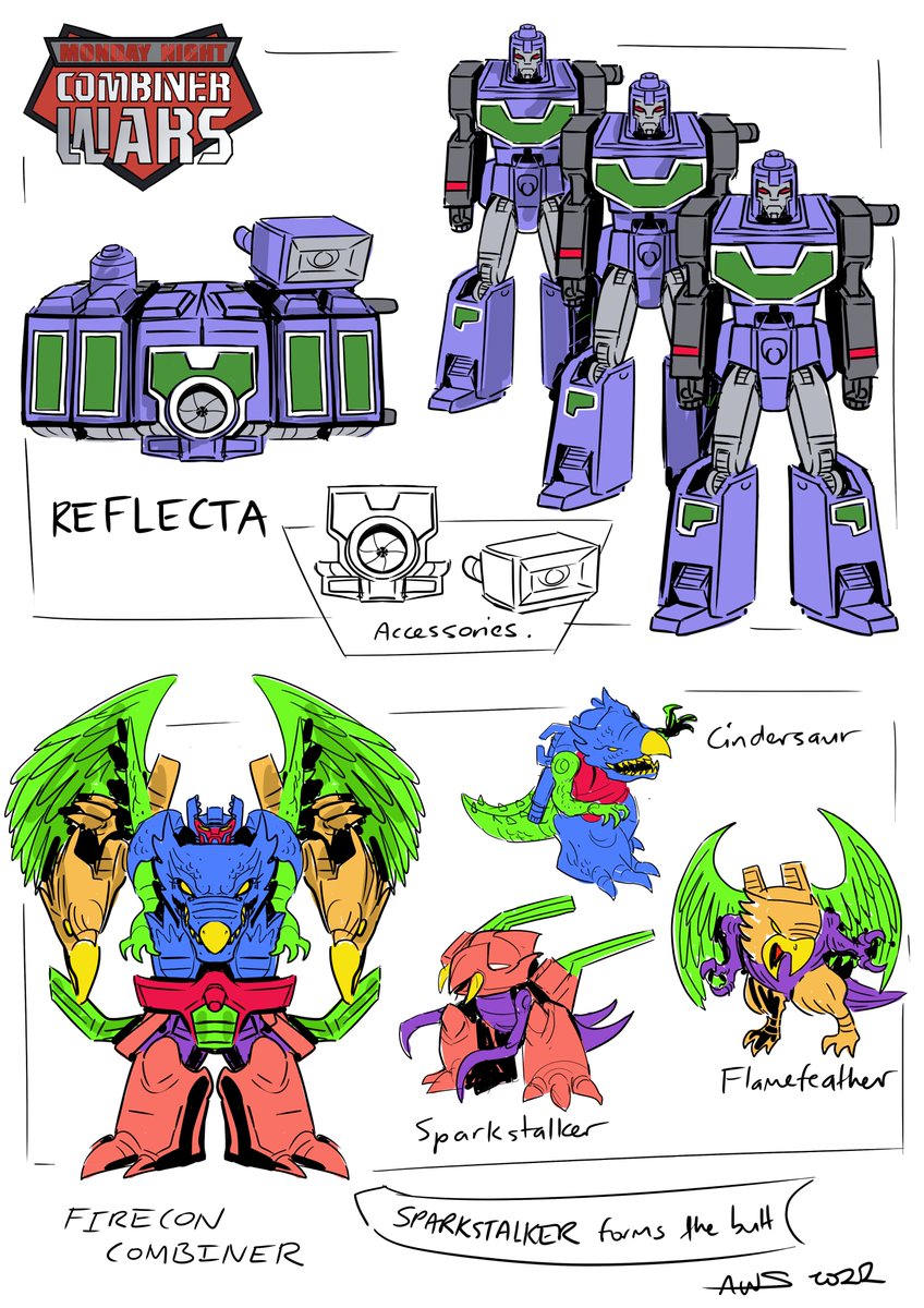 asorohanart's tweet image. Unless I get inspired these are the last Monday Night Combiner Wars designs. Three very different Micromaster 3-member combiners. #transformers #micromasters #interplanetarywrestling