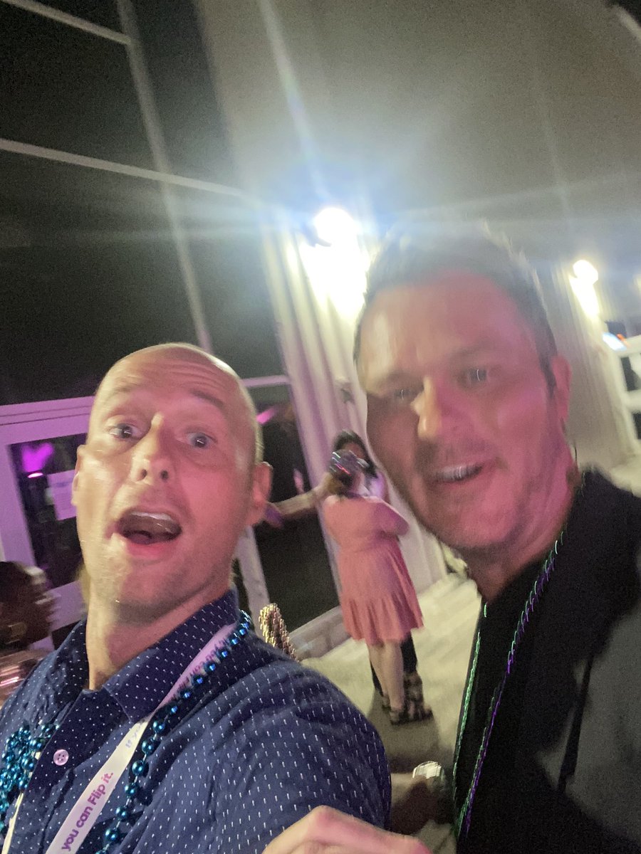 Great to catch up with <a href="/design2research/">Charlie Miller, PhD</a> tonight at the @Flipgrid social. #FlipFest