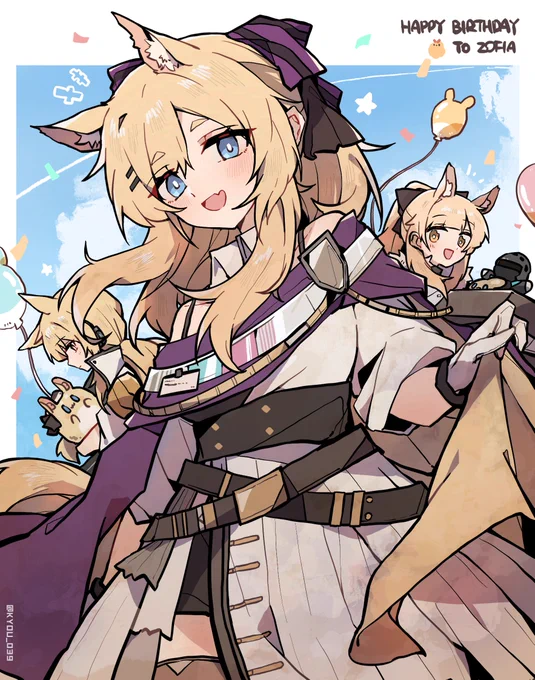 ✨💛ウィスラッシュお姉さん誕生日おめでとう(*'◒`*)💛✨

#アークナイツ #Arknights #明日方舟 