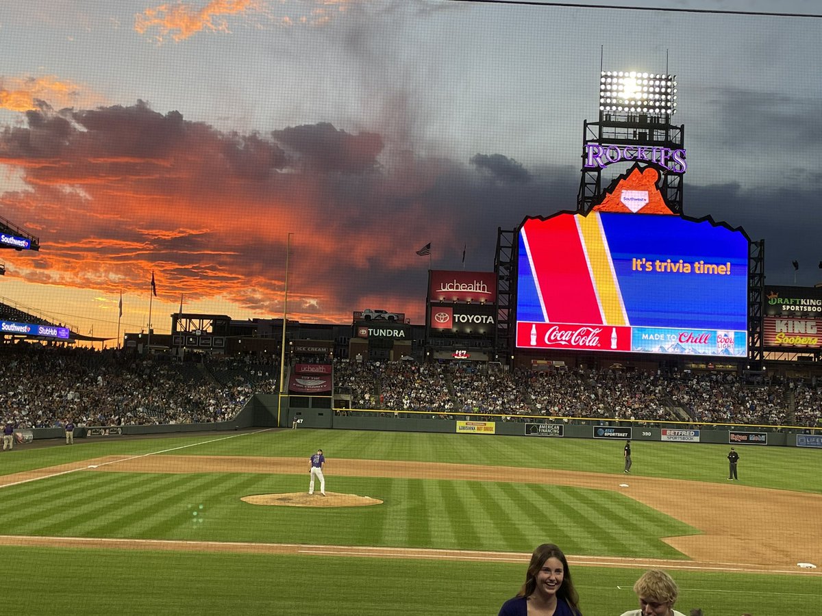 Bama_Champs's tweet photo. @spann Los Angeles Dodgers vs Colorado Rockies at Coors Field https://t.co/gDCoq7wax7