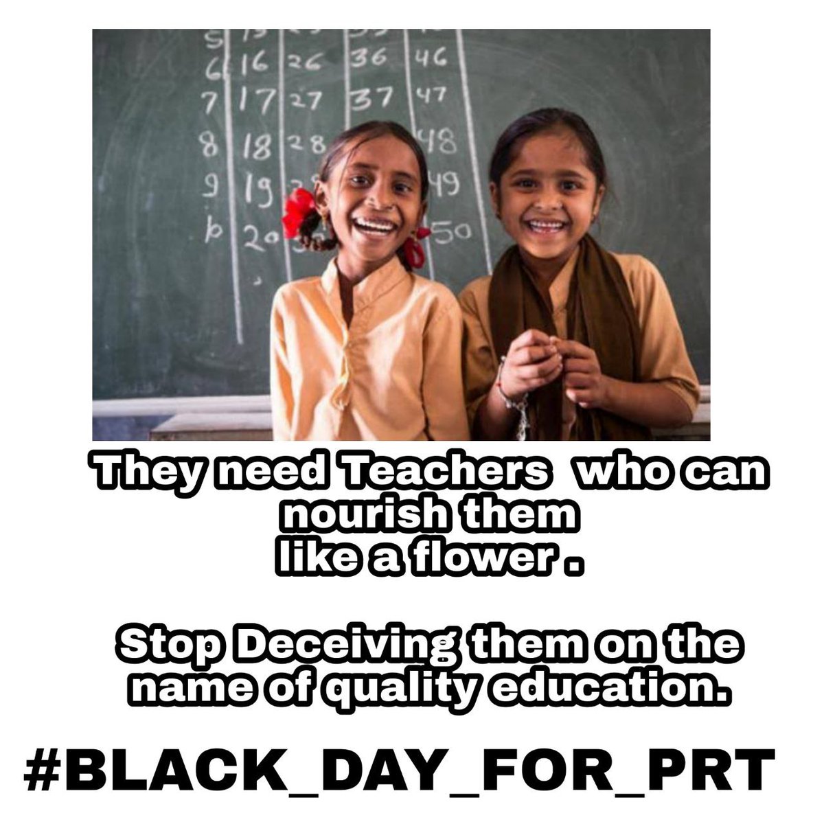 1.3 करोड़ BSTC / ETT / DELED /JBT /BTC धारी हैं । 
TET लेवल प्रथम हमारा हक है ! 
इसे हम लेके रहेंगे !! 
👉  रोजगार विरोधी भाजपा 

#BLACK_DAY_FOR_PRT