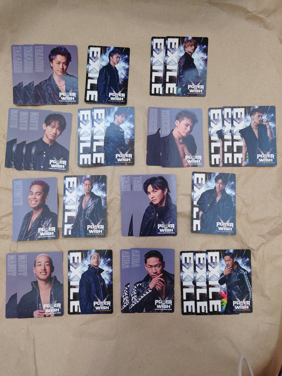 GUN_3JSB_Love3's tweet photo. 【拡散希望】
EXILE POWER OF WISH　POW
フォトカード フラッグストラップ
交換

譲:画像2枚目はシクレ
TAKAHIRO AKIRA 将吉 SHOKICHI NESMITH 哲也 TETSUYA 白濱亜嵐NAOTO 直人 小林直己 関口メンディー 佐藤大樹 世界

求:岩田剛典

難しいかと思いますが
おりましたらリプお願い致します。 https://t.co/981lw5DTLb