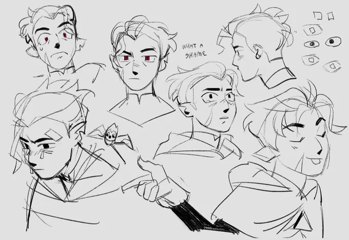 hunter doodles that i made yesterday at nearly 5 in the morning 