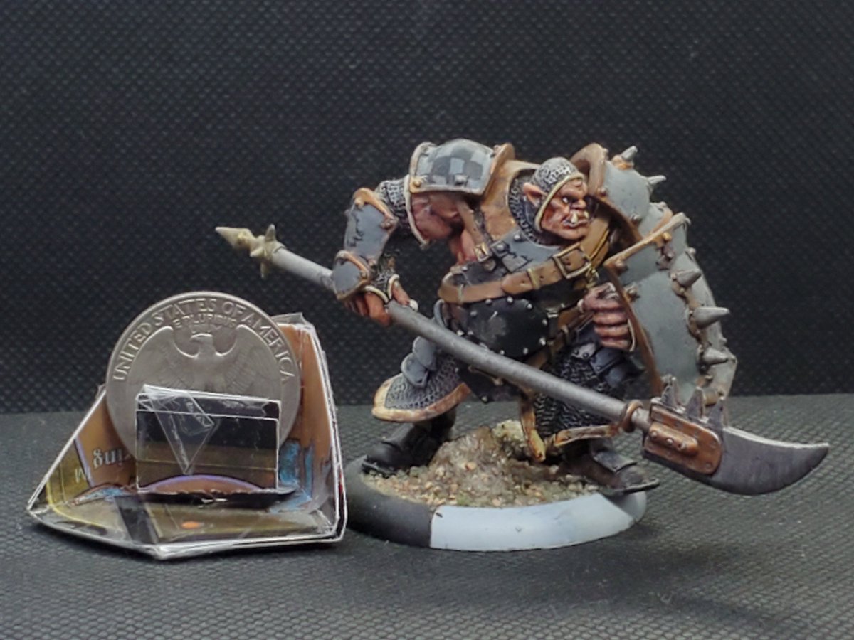empryme's tweet photo. Not quite out of #Rhulic models just yet. Next up for #MiniatureMonday is another #Ogrun Bokur. This is actually the classic sculpt of the model. I am fairly certain I have given this particular model away. Glad they will be protecting someone's 'caster.

@privateerpress https://t.co/yJa2q25qYO