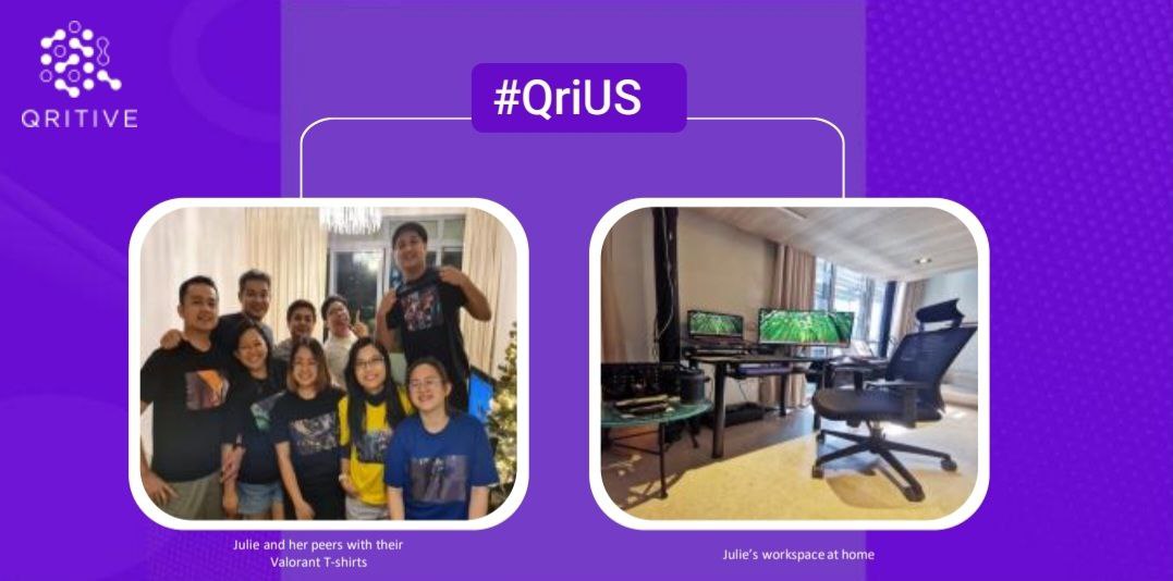 Today, we feature our Software Engineer Julie Sanchez (<a href="/joohoooy/">julie</a>) in our #QriUS series!

"Remote working has increased my productivity. I maintain my work-life balance by creating a consistent schedule for when to start and end my work hours. This helps me prioritise better".