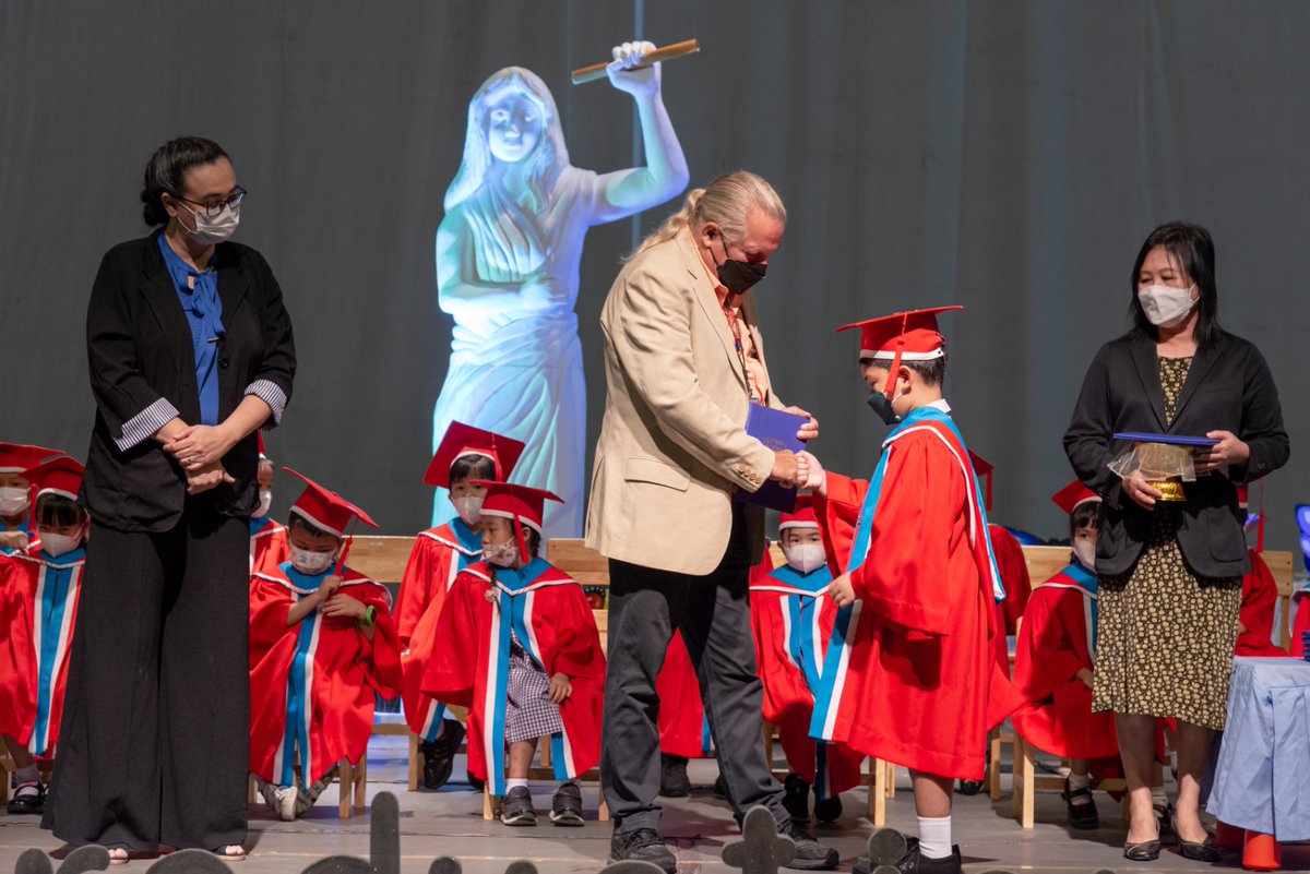 SaintJohnMaryTH's tweet photo. A huge ‘Congratulations’ to our AY 2022 K.3 graduates for completing their journey in Kindergarten. As they embark on their new adventure, SJMIS would like to wish them all every success in their learning goals. 🥳
See more photos here: https://t.co/lX2mlijfAF
.
#graduation2022 https://t.co/mgCdW4wokD