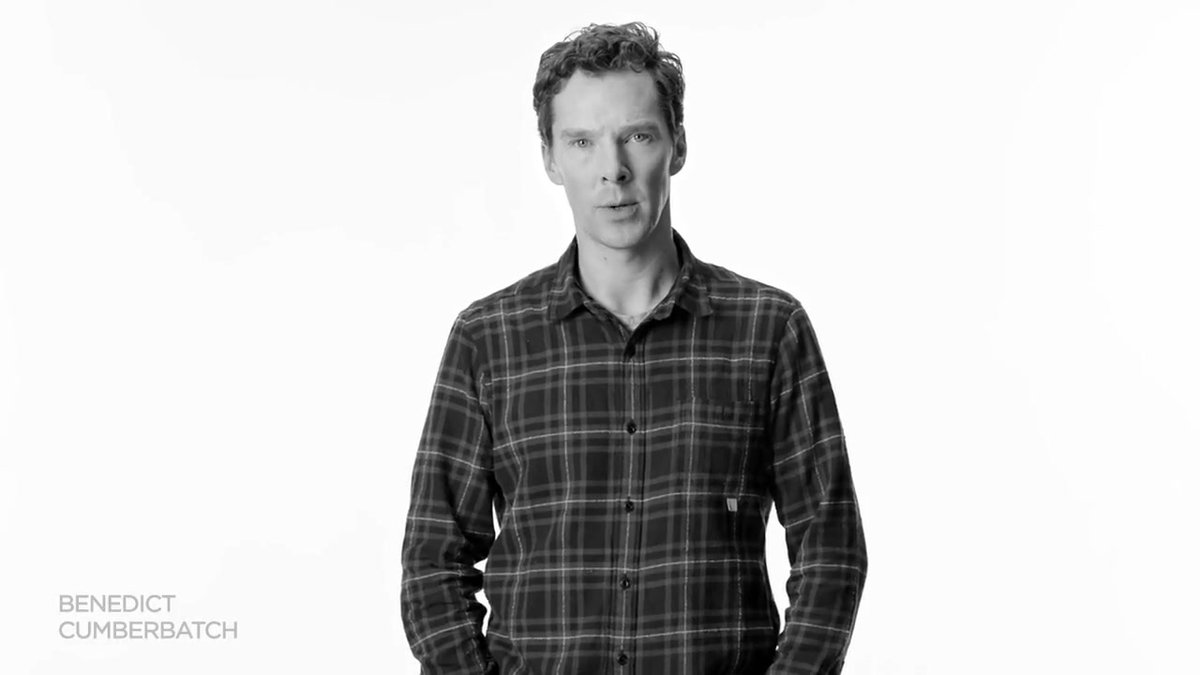 cumberbatchcom's tweet photo. PHOTO OF THE DAY: Benedict Cumberbatch in the #drawline campaign by UN Women UK (2017) https://t.co/8H8vcKAWz4 https://t.co/fgJ8hRpm7i