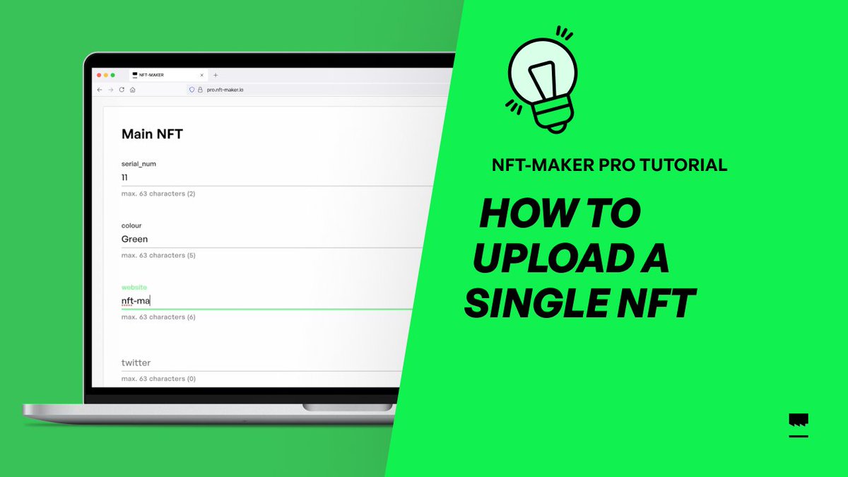 nmkr_io's tweet image. 🧑‍🏫 How to Upload a Single NFT 

Below is a link to a short instructional video that will guide you through the process of minting a single NFT using NFT-MAKER.IO/PRO

Watch the tutorial:
👉 youtu.be/TWTFevIP7Dk

#NFTs #NFTdev #NFTtutorial #NFTguide #NFTCommunity