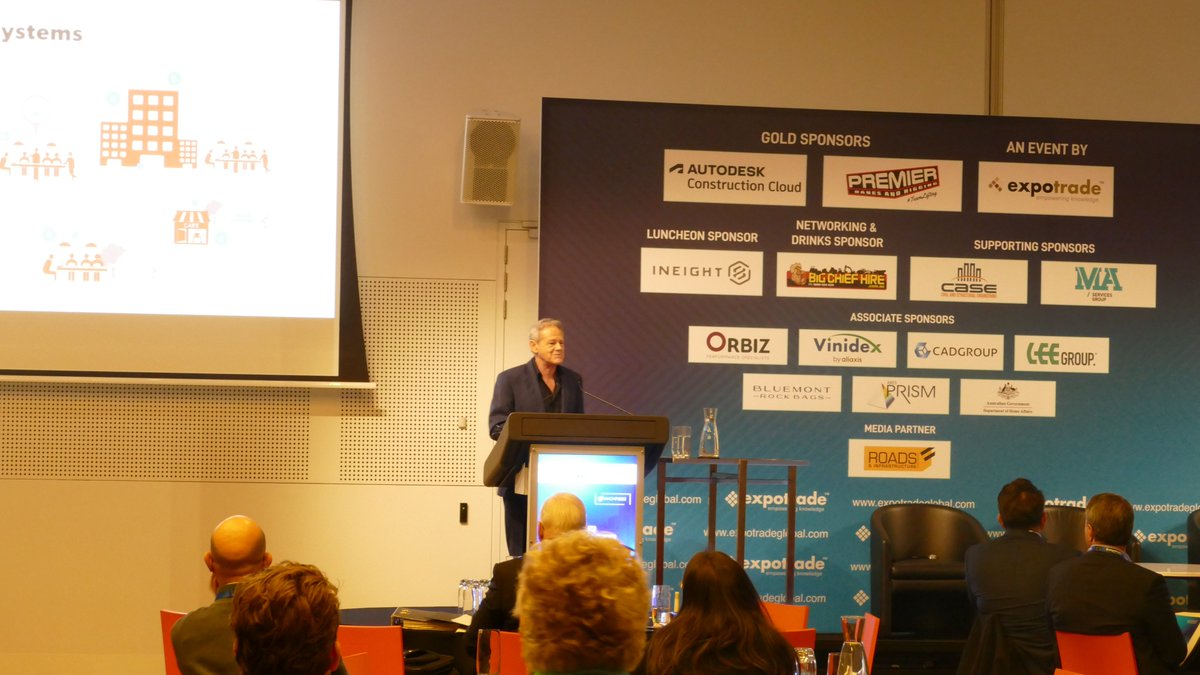 Next on stage we have Mike Day, briefing attendees on the CLARA plan for more liveable, connected and sustainable cities. #VICMP2022 #CLARA #sustainablecities