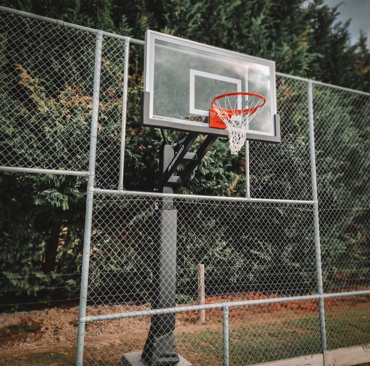 After a huge fundraising drive, long discussions and planning meetings with too many engineering firms to count, we finally have our hoops! Photos taken before the mob of keen young ballers arrived! #wspn #ballislife