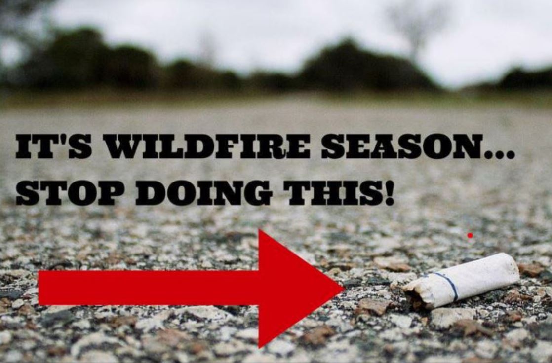 Please keep your BUTTS inside your vehicle.

Thank you, in advance, from <a href="/DriveBC/">DriveBC</a> and <a href="/BCGovFireInfo/">BC Wildfire Service</a>