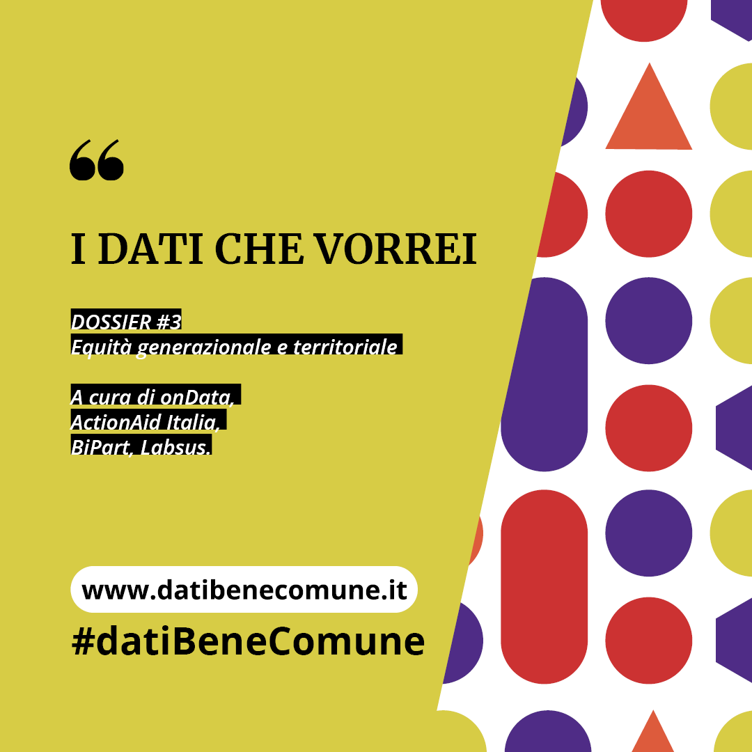 Il #PNRR ha obiettivi ambiziosi in termini di equità generazionale e territoriale. Con #datiBeneComune vorremmo aiutare le amministrazioni a identificare i dati da rendere disponibili per un monitoraggio civico  utile al raggiungimento degli obiettivi 👉vorrei.datibenecomune.it/dati-che-vorre…
