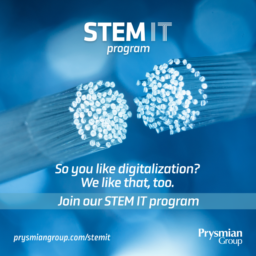 Prysmian_'s tweet photo. Applications for our Professional Programs are open, but not for so long! Don't miss the latest opportunities in STEM, we're hiring globally!
Discover what makes a career in our industry challenging and exciting: https://t.co/Ykkcbm5O2h
#professionalprograms #stemcareers https://t.co/ourFbu60su