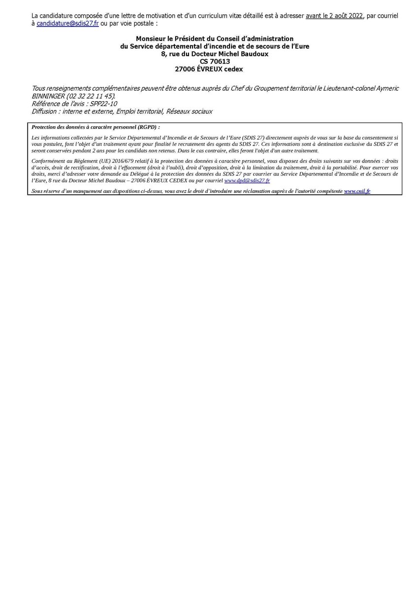 Sapeurs-pompiers de l'Eure / SDIS27 tweet media