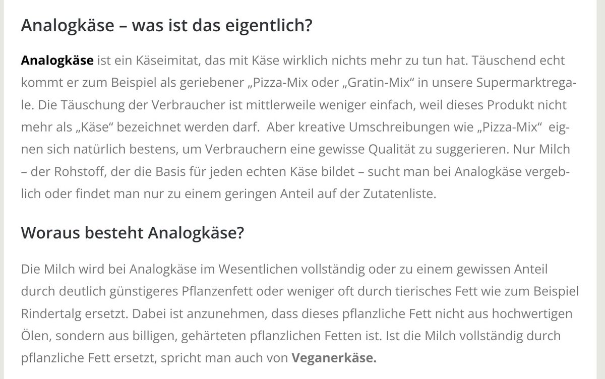 @holgerkopp Sie erinnern sich sicherlich noch daran, wie aus dem minderwertigen 'Analogkäse' durch einen genialen Kniff der Marketingleute wie durch ein Wunder ein begehrter, hochwertiger 'Veganerkäse' wurde? pic.twitter.com/zk67ycUz4b