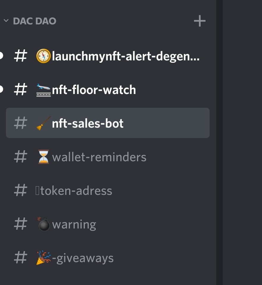 New utilities are released. Dont worry! You dont need any nft to use them. Totally Free !

Come and Join us ! 
1-) Alert for fast degenmints.
2-) Nft Floor Watch
3-) NFT Sales Bot
4-) Giveaways
5-) Rug Alerts
6-) Purge Reminders