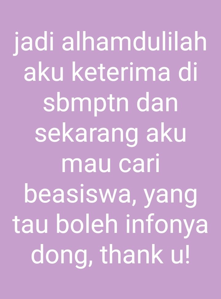 sbmptnfess's tweet photo. Ptn! Sender minta perhatiannya sebentar 🤩

 *Semoga ke kirim gambarnya* https://t.co/LcjvdcGLne
