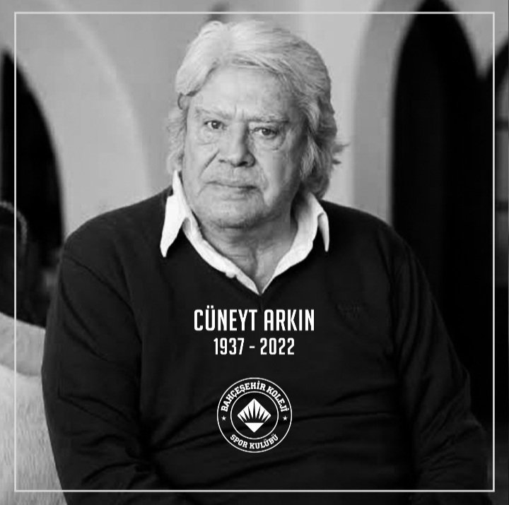 Türk sinemasının simge isimlerinden Cüneyt Arkın'ın vefat haberini büyük bir üzüntüyle öğrenmiş bulunmaktayız.

Arkın'a Allah'tan rahmet; ailesine, sevenlerine ve Türk sinema dünyasına baş sağlığı dileriz.