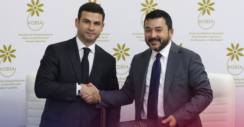 ICYF_Official's tweet photo. H.E. Taha Ayhan, the ICYF President met with H.E. Orkhan Mammadov ( @MammadovOrkh ) , the Chairman of the Small and Medium Business Development Agency ( #SMBDA ) of the Republic of Azerbaijan on 24 June 2022 in Baku.