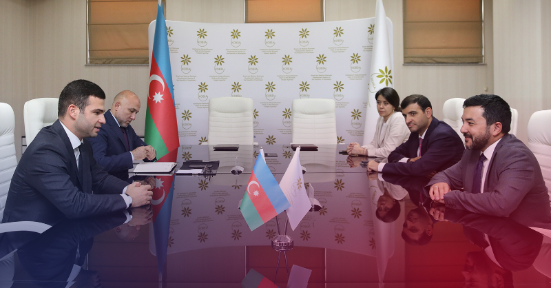 ICYF_Official's tweet photo. H.E. Taha Ayhan, the ICYF President met with H.E. Orkhan Mammadov ( @MammadovOrkh ) , the Chairman of the Small and Medium Business Development Agency ( #SMBDA ) of the Republic of Azerbaijan on 24 June 2022 in Baku.