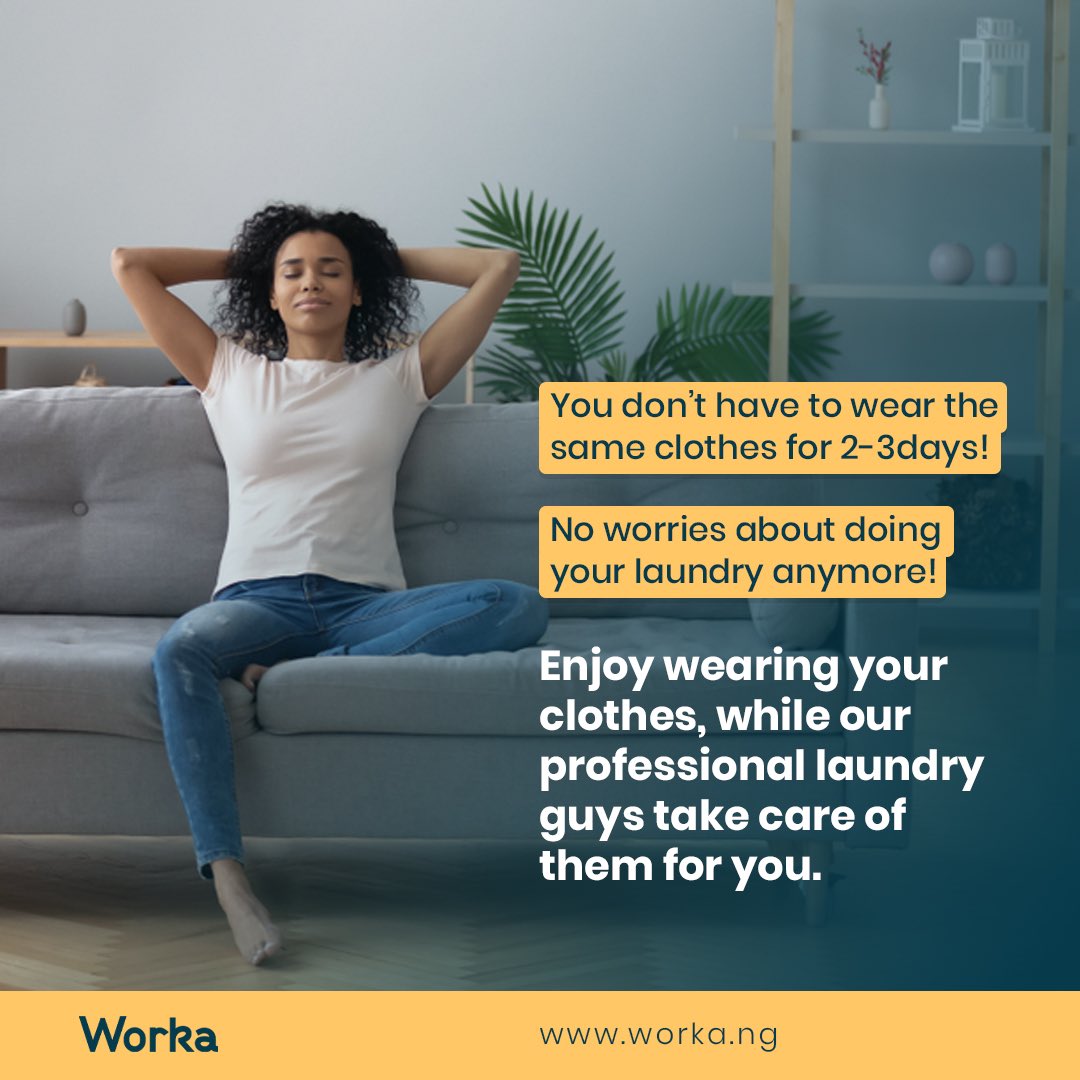 theworkahq's tweet image. We’re here to make you do more with your time.

#worka #AbujaTwitterCommunity #laundry #explorepage