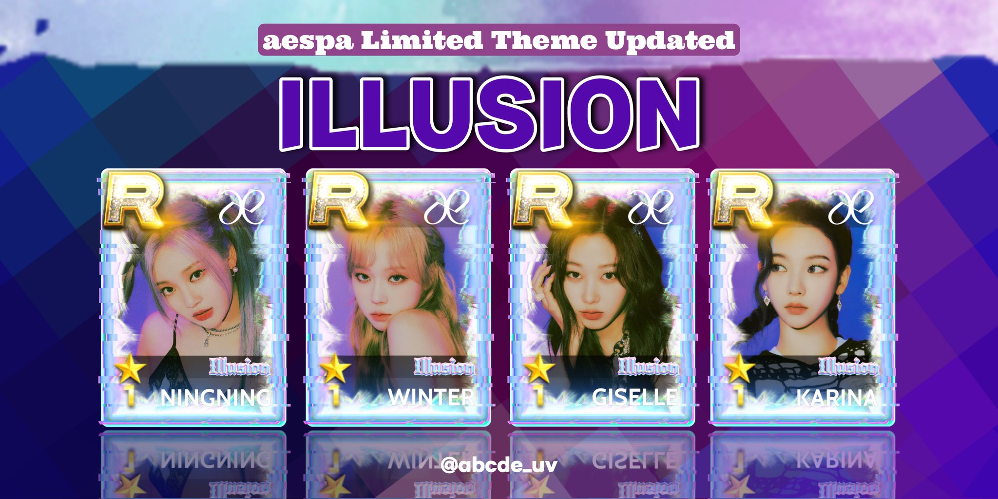 aespa SUPERSTAR SMTOWN ミッション特典 ウインター Superstar SMTOWN | Completed aespa 'Iconic' Limited Theme