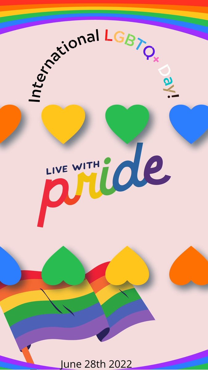 🌈HAPPY INTERNATIONAL LGBTQ+ PRIDE DAY!!🌈

This month is LGBTQ+ Pride Month, but today is the international day of LGBTQ+ pride! 

28th June 1970 was the first Pride march which took place in cities such as New York and Los Angeles!