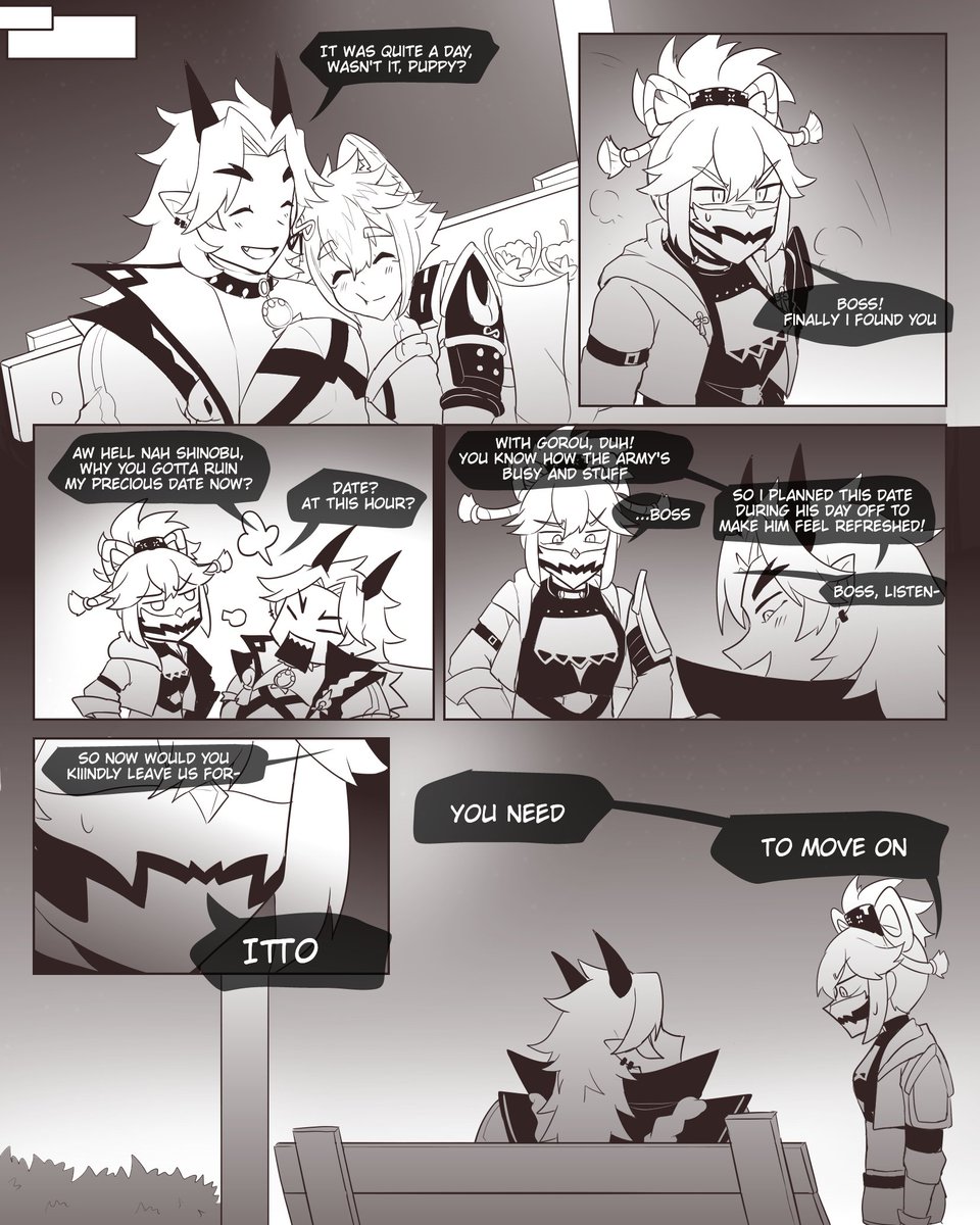 Lontongs_'s tweet photo. The Long Awaited Date..? (Part 2) #ittorou #aratakiitto #gorou https://t.co/j3yzOfpTnH