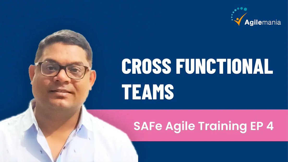 agilemania's tweet image. Your organization might need a #crossfunctionalteam. Let&apos;s find a way of working together, Cross functional have these people like : one is a #UIdeveloper, one service developer, one QA, one is a DBA together as a team.

Let&apos;s watch the video buff.ly/3OL6orC
@naveenhome