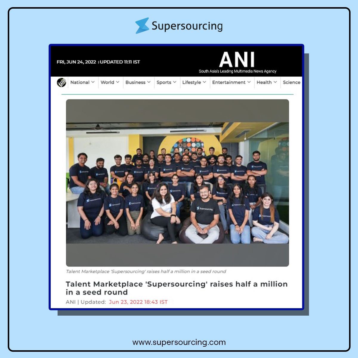 SuperAditii's tweet photo. Yay.. it’s not about funding it’s the celebration of so many people trusting us and @supersrcing vision. Thanks everyone. #startuplife #funding https://t.co/vwmvT77gFk