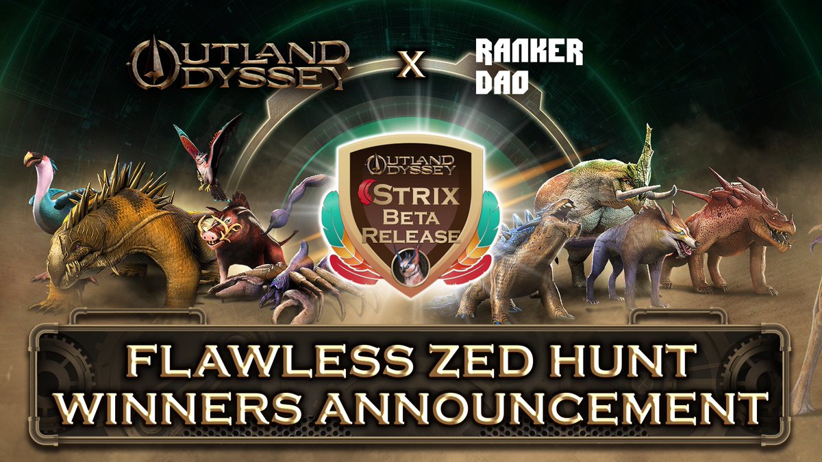 OutlandOdyssey's tweet photo. 🏆The #OutlandOdyssey : Flawless #ZedHunt event has concluded and we have WINNERS!!!
🎁Check out here: https://t.co/QpntRXJoie to know if you are one of the lucky winners!
Stay tuned for more events in the future!📯
#OutlandOdyssey #Gaming #Game #GameFi #NFT #RPG #Solana #BSC https://t.co/fO8H6bi7FQ