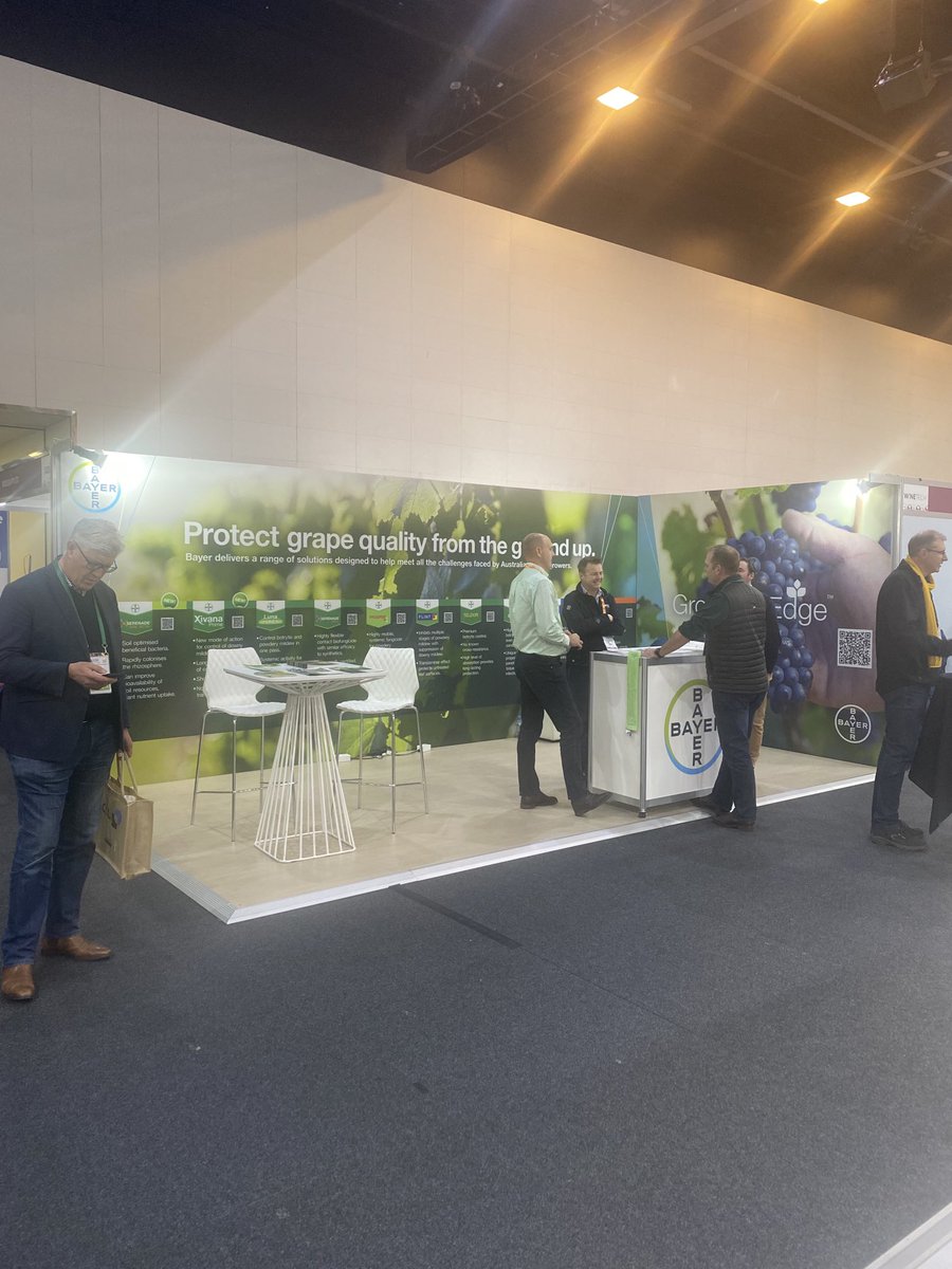 darrenbayer2015's tweet photo. Day 2 #vinetech @Bayer4CropsAU going great, ran out our #Luna experience brochures need to top up.
Call past love to see you https://t.co/Zi6lvMd5as