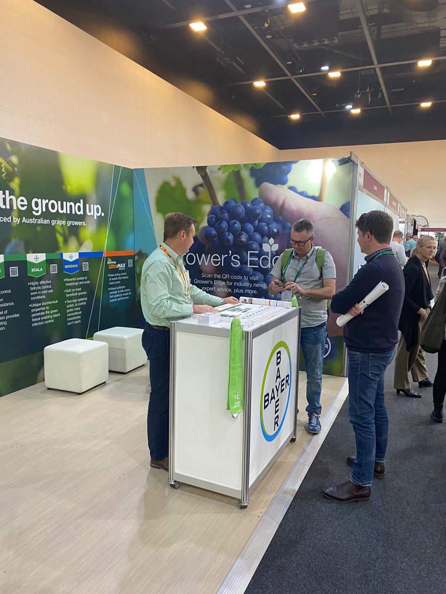 darrenbayer2015's tweet photo. Day 2 #vinetech @Bayer4CropsAU going great, ran out our #Luna experience brochures need to top up.
Call past love to see you https://t.co/Zi6lvMd5as
