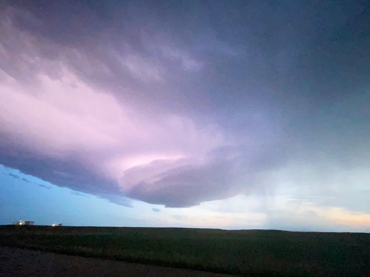 Tonight’s light show right at the farm!