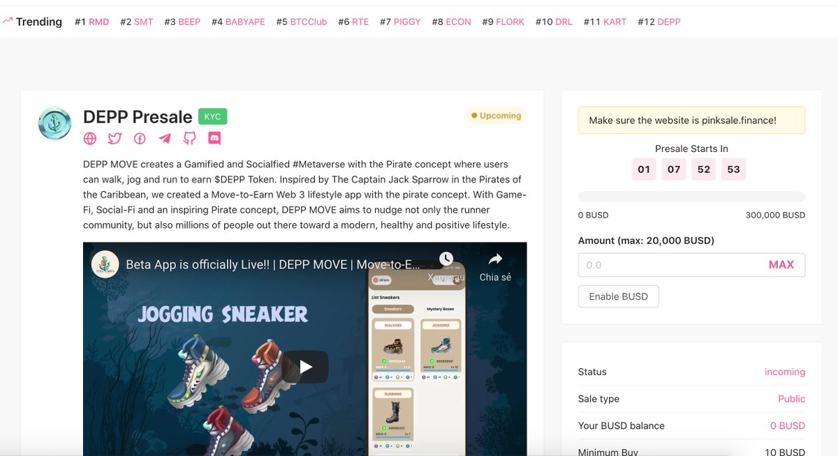DEPP MOVE | PIRATE MOVE-TO-EARN tweet media