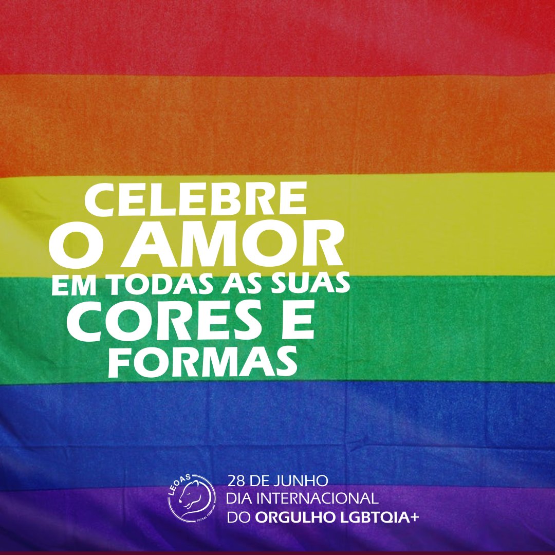 leoasfutsal's tweet photo. Orgulhe-se de quem você é! Orgulhe-se de quem você ama, orgulhe-se de celebrar o amor em todas as suas cores e formas.
Orgulhe-se mais ainda de celebrar a vida, o #respeito e a #diversidade! 🌈
#pride🌈 #diadoorgulholgbtqia #leoasfutsal #futsalfeminino #28junho🏳️🌈 https://t.co/J0byKje8Ug
