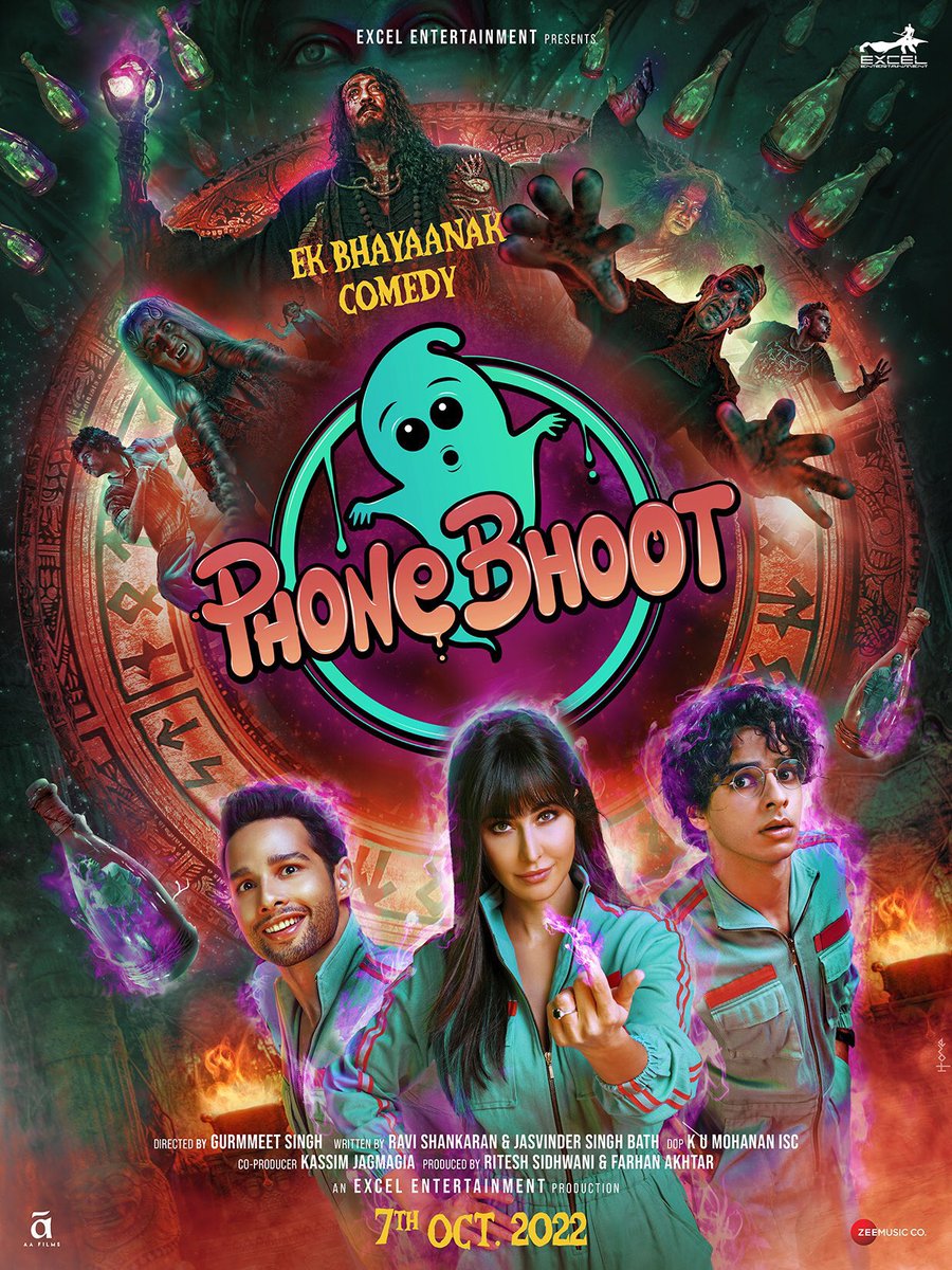 Wave_Cinemas's tweet photo. #PhoneBhoot ki duniya mein aapka swagat hai. Taiyaar ho jaaiye ek bhayankar comedy ke liye.
Releasing at #WaveCinemas on 7th Oct 2022
#KatrinaKaif #IshaanKhatter #SiddhantChaturvedi #JackieShroff #WaveUpdates @excelmovies @FarOutAkhtar @ritesh_sid @SiddyChats @bindasbhidu https://t.co/6Yova4NwZU