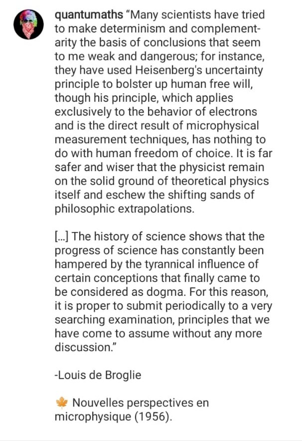 A nice take on determinism and free will.