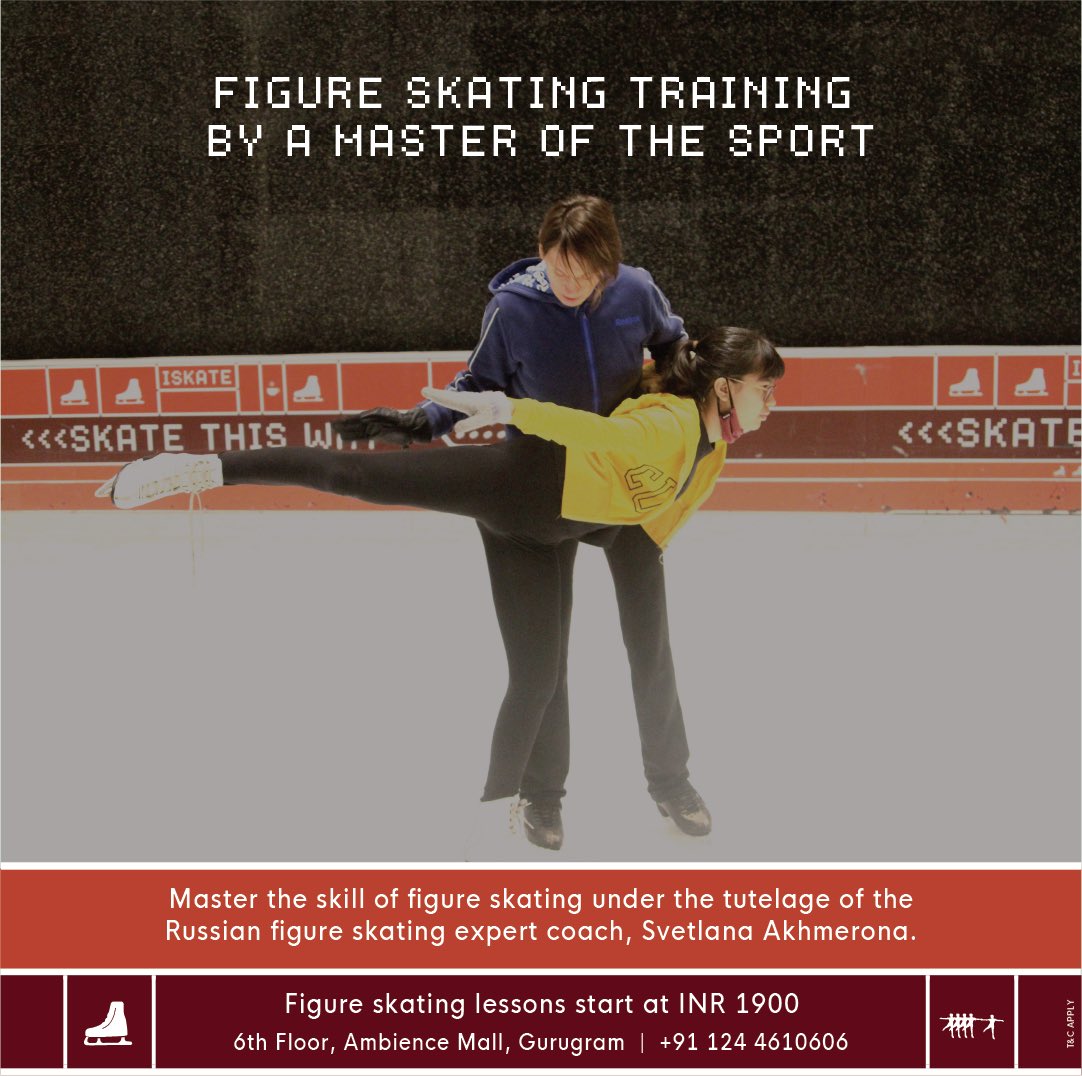 iskate_india's tweet photo. Learn figure skating under the tutelage of the Russian figure skating expert coach, Svetlana Akhmerona. Know more about ISKATE School: 0124 4610606
#iskatebyroseate #iloveiskate #iskateschool #figureskating https://t.co/43xNHPHG7v