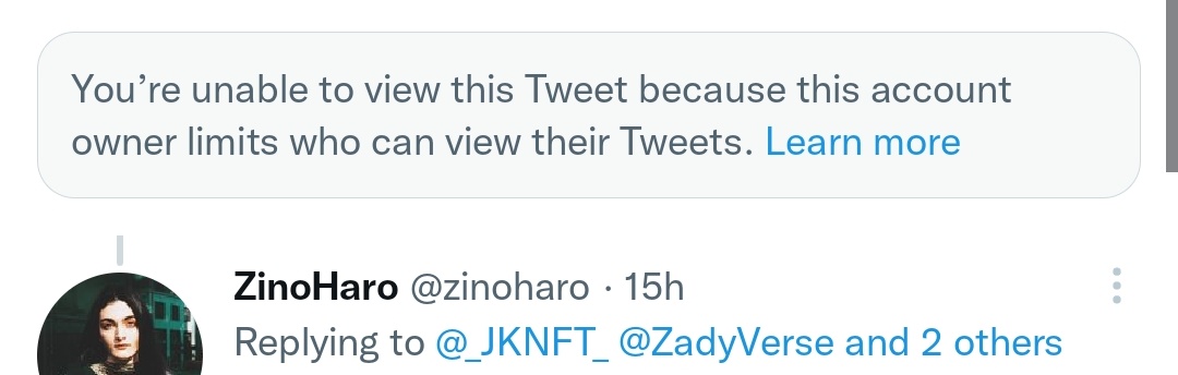 Uni__ke's tweet photo. @_JKNFT_ @zinoharo Blocking people to make it seem like they couldn't answer is pathetic.

You just can't handle an intelligent argument https://t.co/u1q2jjtpQl