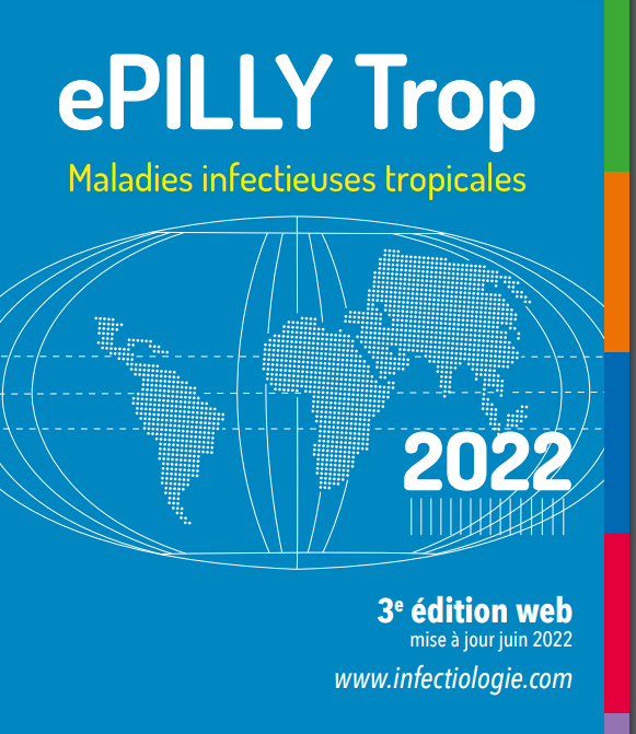 Prev_Infection's tweet photo. 📖 Un peu de #lecture ?
Découvrez ePilly Trop 2022 : un ouvrage d' #infectiologie tropicale collectif, gratuit et accessible !
🌴Proposé par le #CMIT, la #SFMTSI, la @spilf_ et la #SMV.
> https://t.co/riZCU9S5xF https://t.co/QBgGYGeBV7